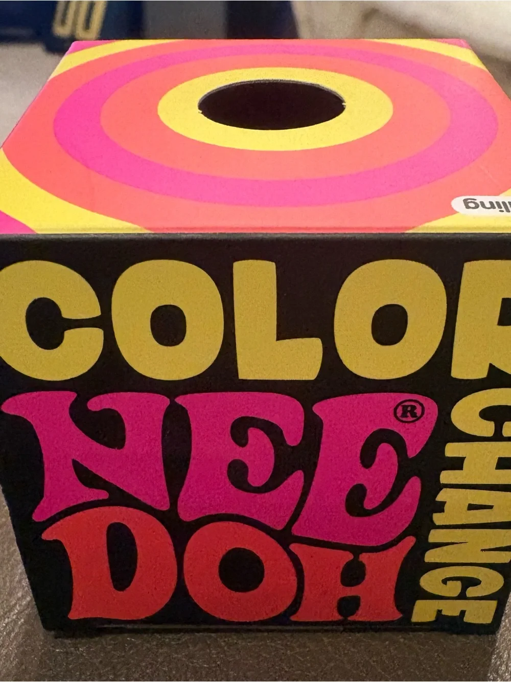 NEE DOH Color Change Sensory Squishy Toy - Pink, Orange, Yellow
